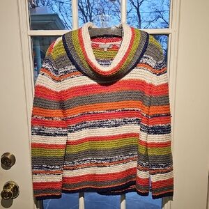 Habitat Vibrant Striped Cowl Neck Sweater